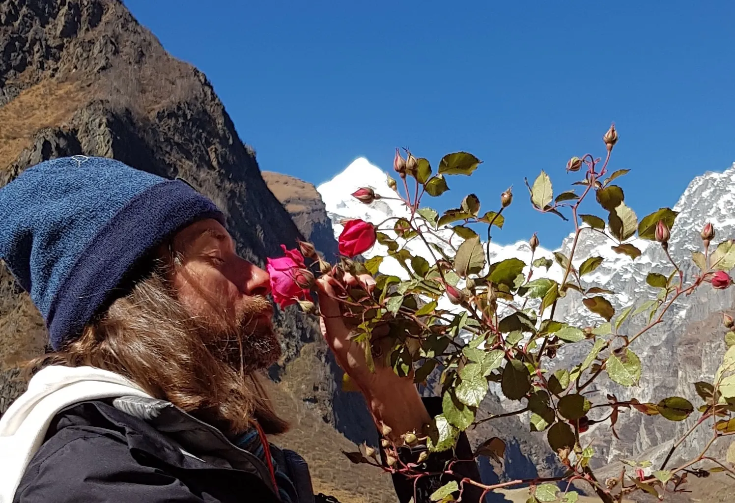 Lourens Coetzer at Neelkanth, near Badrinath